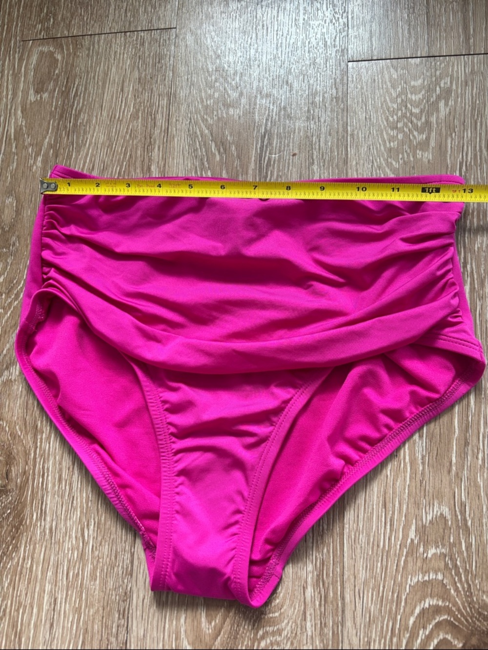 NWOT Kona Sol pink ruched bikini swim bottoms, size medium - Picture 5 of 7